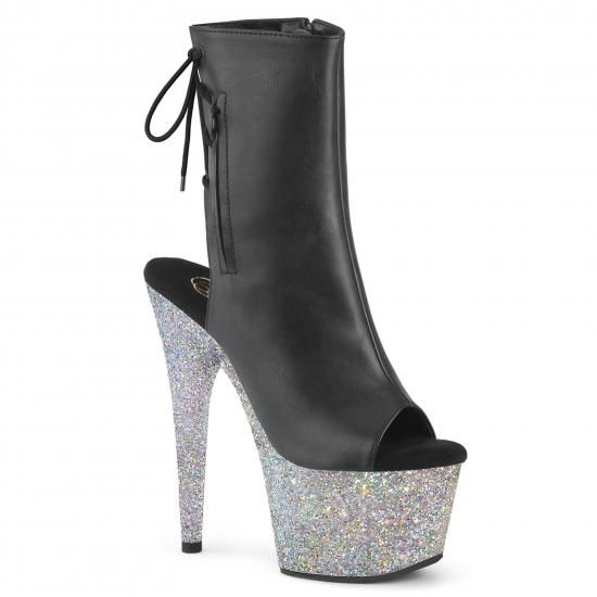 ADORE-1018LG
Blk Faux Leather/Slv Multi Glitter