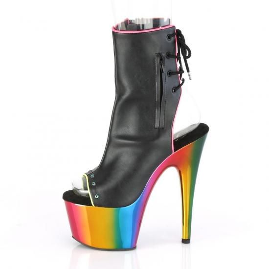 ADORE-1018RC-02
Blk Faux Leather/Rainbow Chrome