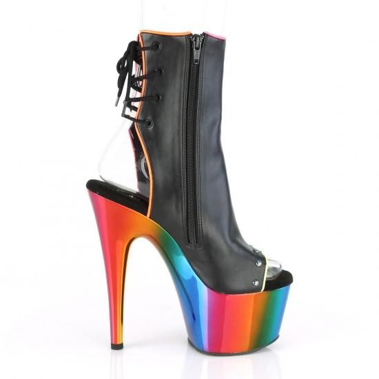 ADORE-1018RC-02
Blk Faux Leather/Rainbow Chrome