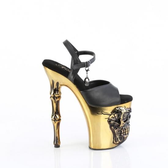 RAPTURE-809-LT
Blk Faux Leather/Satin Brass Chrome