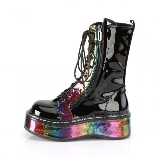 EMILY-350
Blk Pat-Rainbow Hologram w/ Hearts