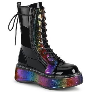 EMILY-350
Blk Pat-Rainbow Hologram w/ Hearts