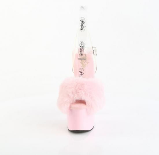 ADORE-708FUR
B. Pink Faux Fur-Clr TPU/B. Pink