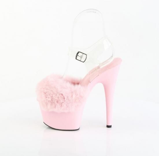 ADORE-708FUR
B. Pink Faux Fur-Clr TPU/B. Pink