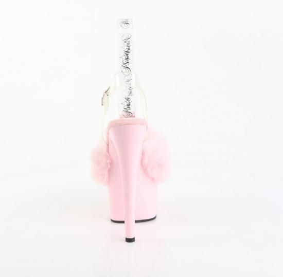 ADORE-708FUR
B. Pink Faux Fur-Clr TPU/B. Pink