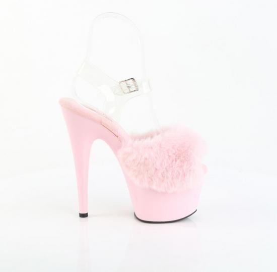 ADORE-708FUR
B. Pink Faux Fur-Clr TPU/B. Pink