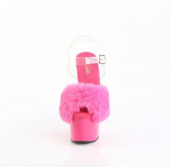ADORE-708FUR
Fuchsia Faux Fur-Clr TPU/Fuchsia