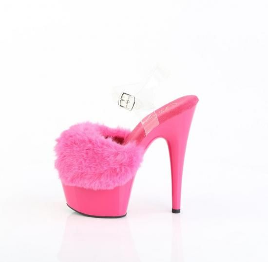 ADORE-708FUR
Fuchsia Faux Fur-Clr TPU/Fuchsia
