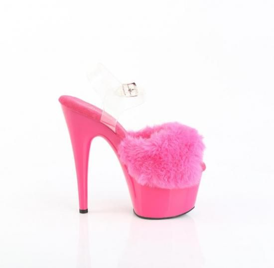 ADORE-708FUR
Fuchsia Faux Fur-Clr TPU/Fuchsia