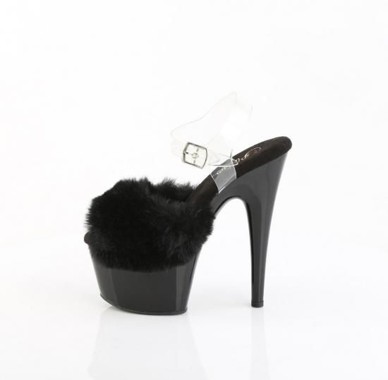 ADORE-708FUR
Blk Faux Fur-Clr TPU/Blk