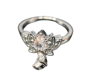 ʽɤϡμ󥰡Divine Feminine Lotus Tear Ring