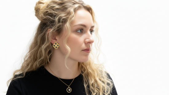 ԥʤȬ 󥰡Sacred Lapis Octagram Earrings