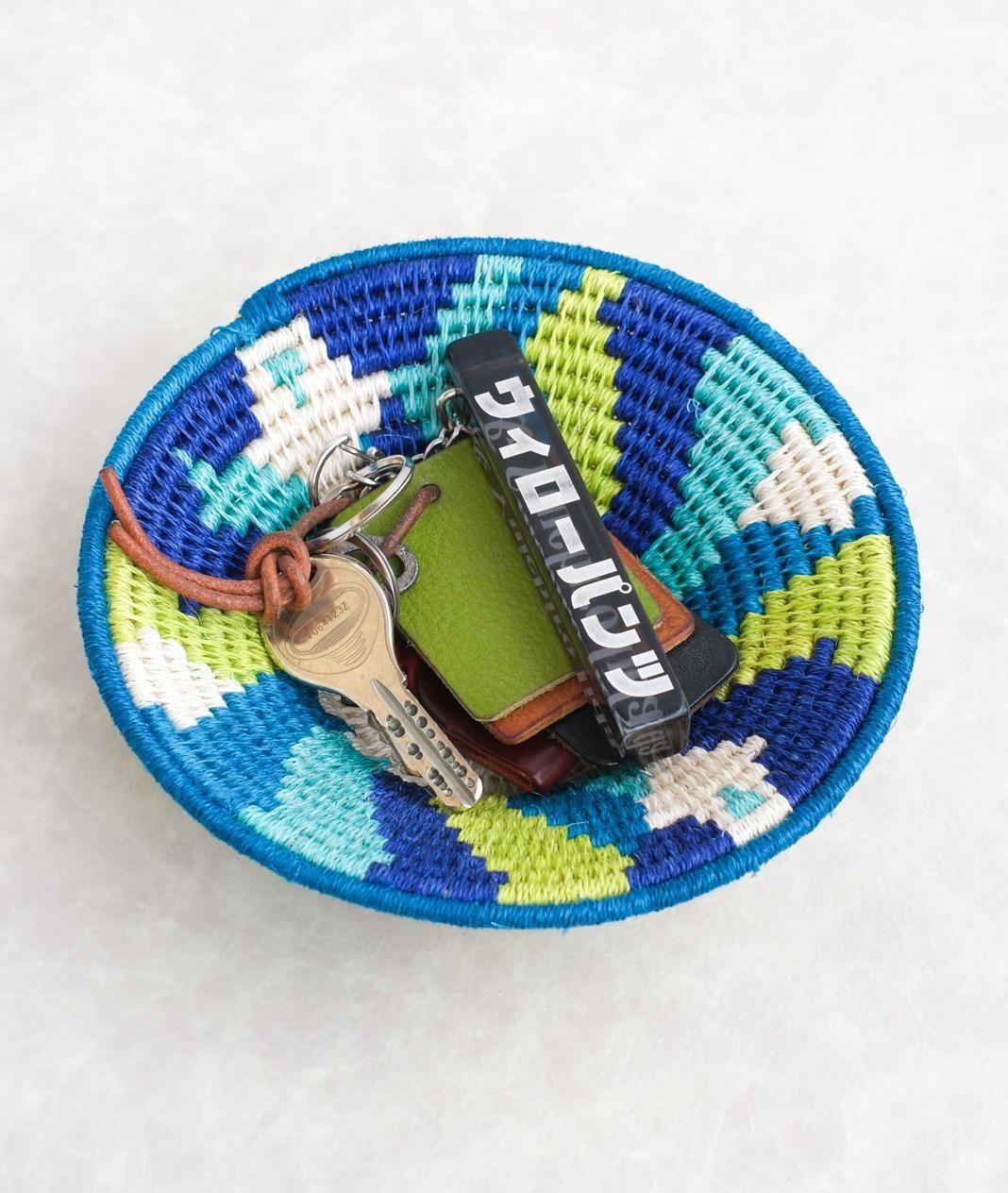 インド手作りバスケット Eswatini Basket S - Type D - doo-bop ONLINE STORE